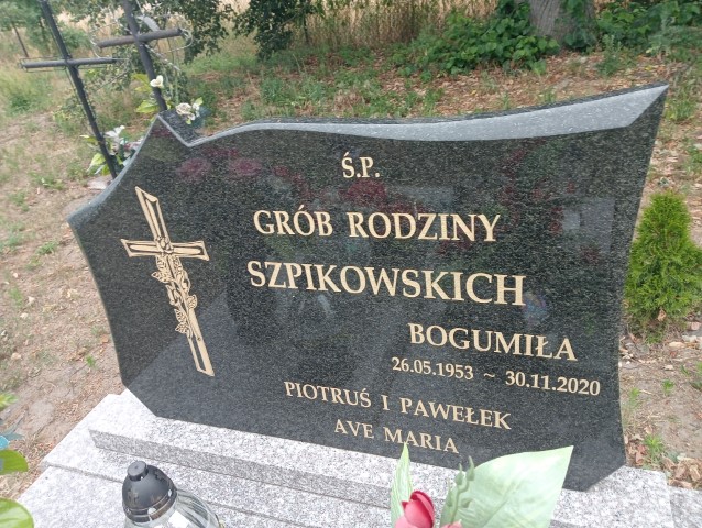 Bogumiła Szpikowska 1953 Bałdrzychów - Grobonet - Wyszukiwarka osób pochowanych
